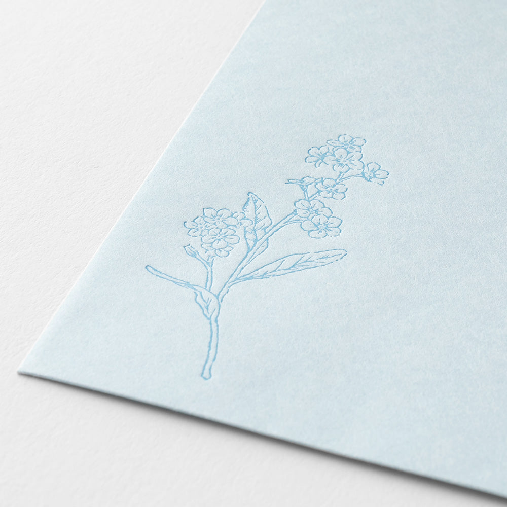 MIDORI - Hanairo Washi Money Envelope | Blue (Forget-Me-Not)