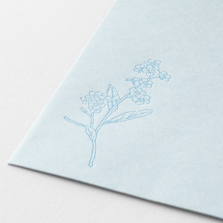 MIDORI - Hanairo Washi Money Envelope | Blue (Forget-Me-Not)