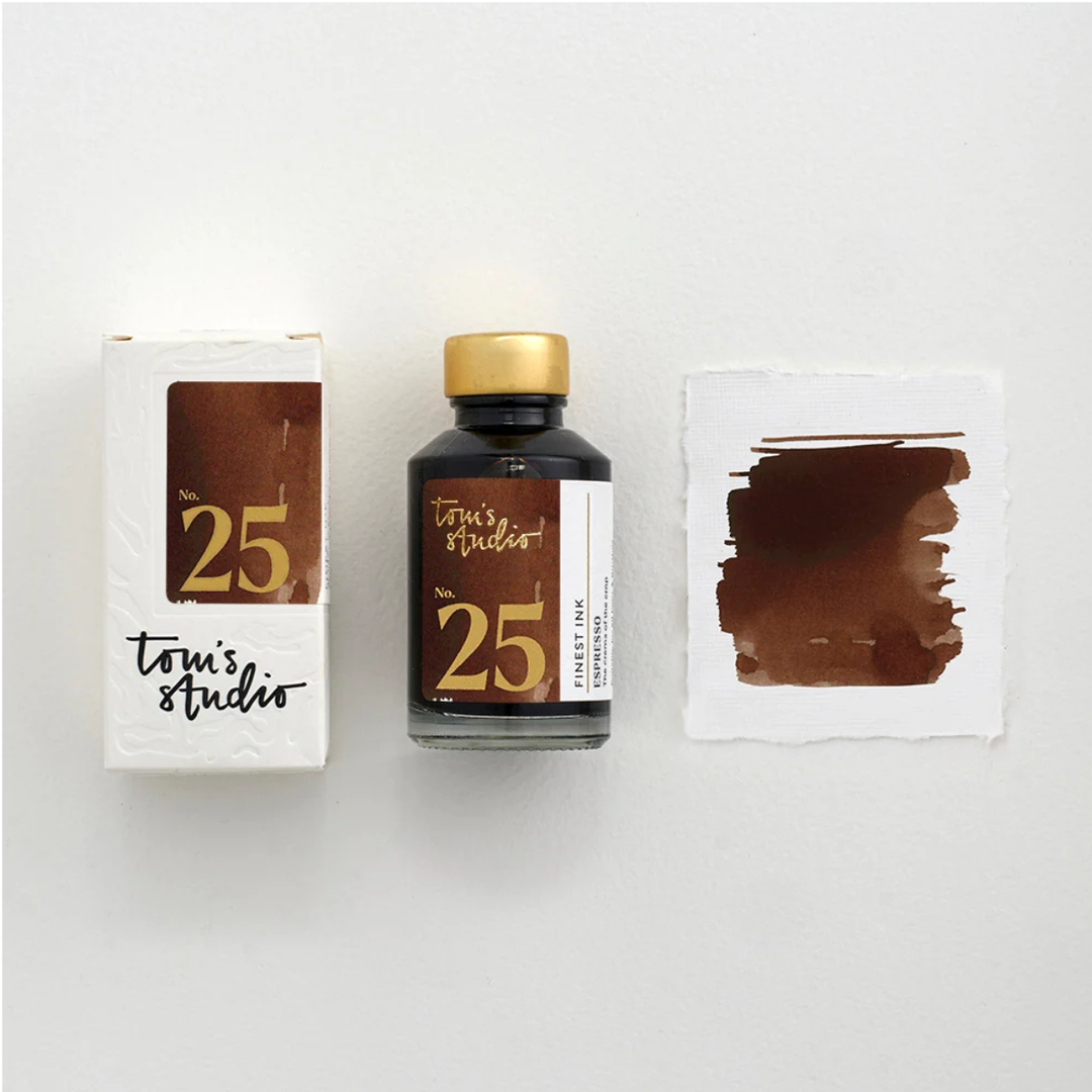 Tom's Studio - Fountain Pen Ink - 25 Espresso - 50ml