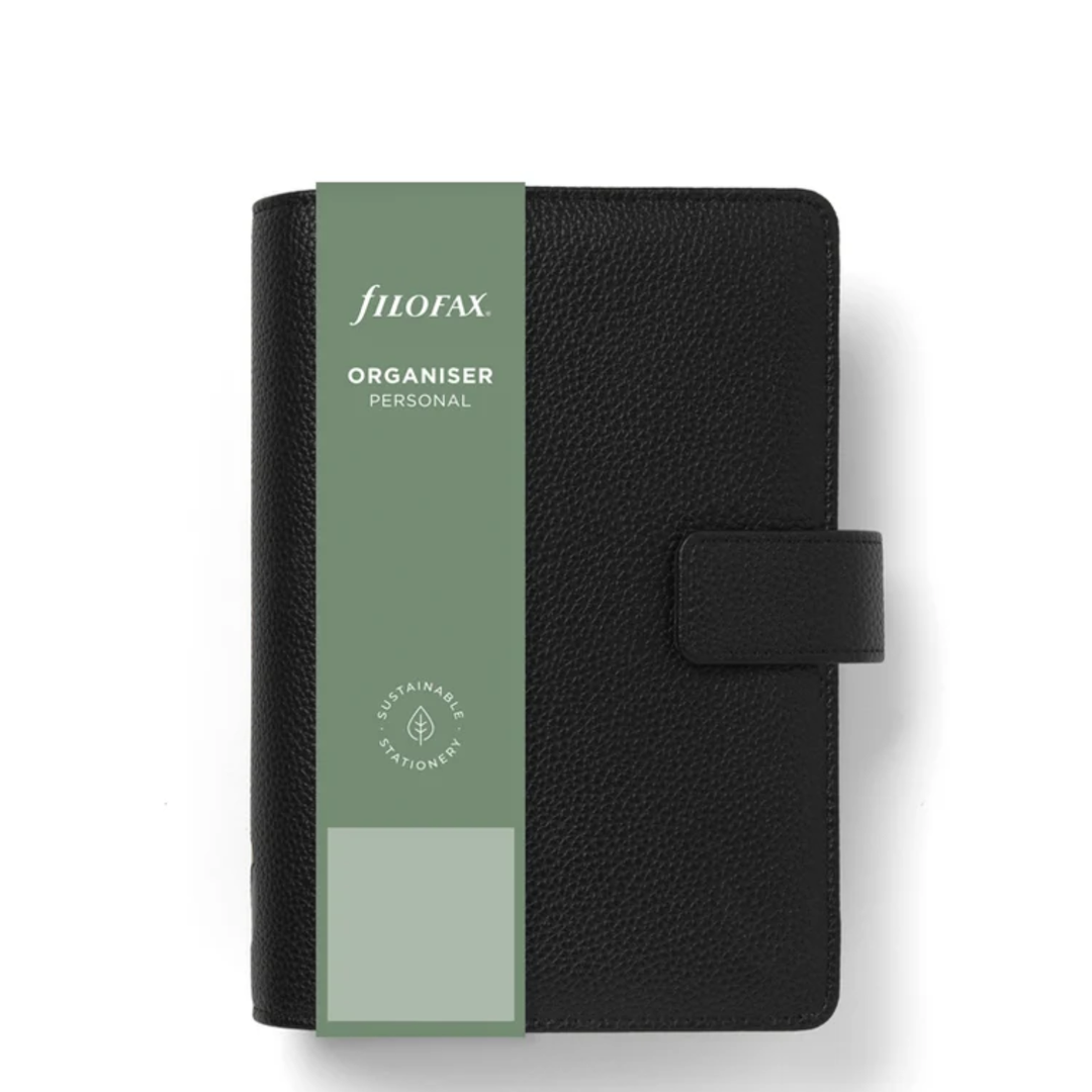 Filofax - Personal Leather Organizer - Camden - Black
