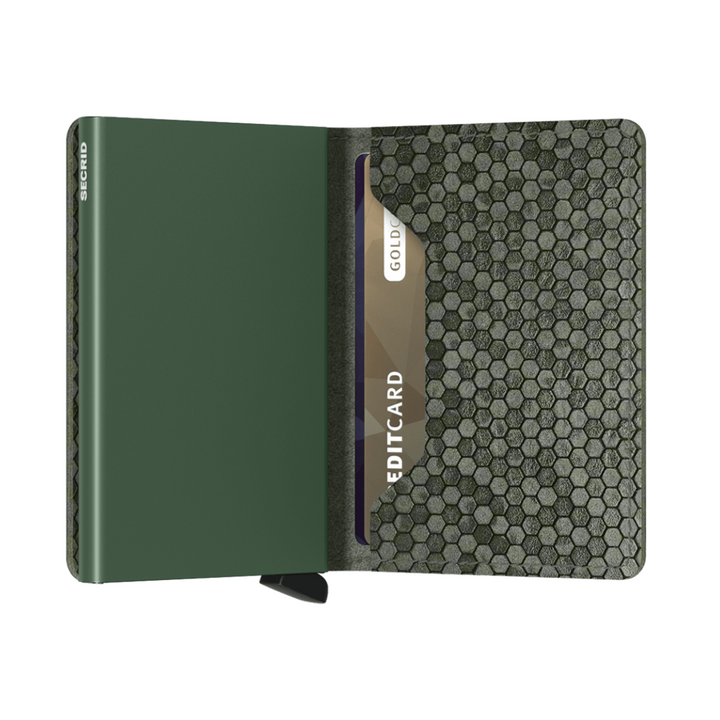 SECRID - Slimwallet - Hexagon Green