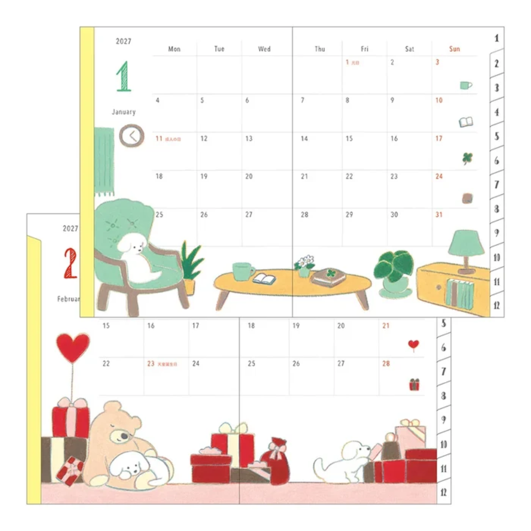 Midori - 2027 Pocket Diary - Dog