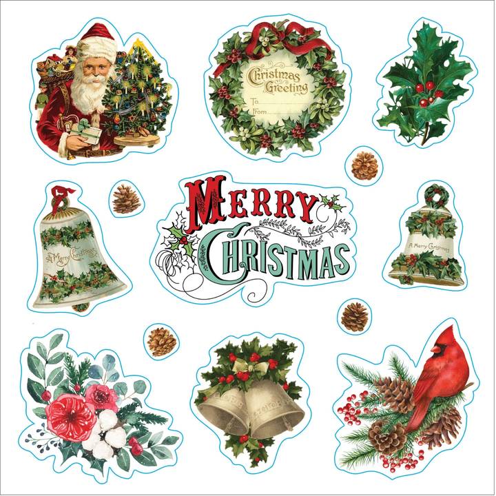 Peter Pauper Press - Sticker Book - Merry & Bright Christmas