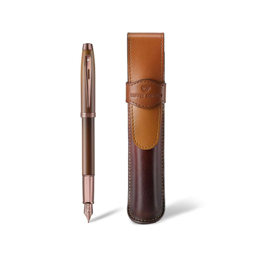 Sheaffer - Fountain Pen & Pouch Gift Set - Sheaffer 100 Coffee