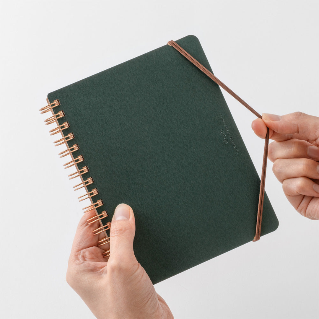 Midori - MD World Meister's Ring Notebook Grain B6 - Green