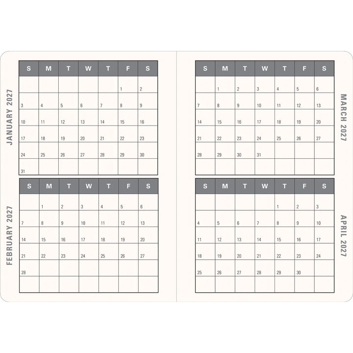 Peter Pauper Press - 2027 Weekly Planner - 16 Months Engagement Calendar - Gilded Branch