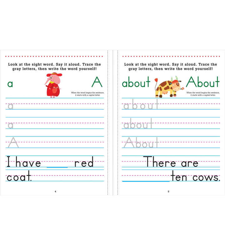PETER PAUPER PRESS- TRACE AND LEARN - SIGHT WORDS