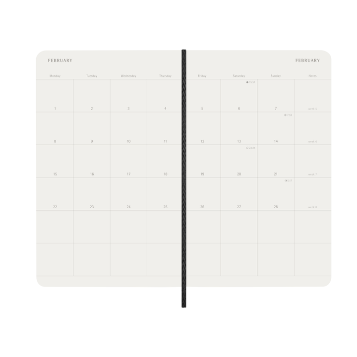 Moleskine - Classic Planner 2027 - Monthly Notebook - Large
