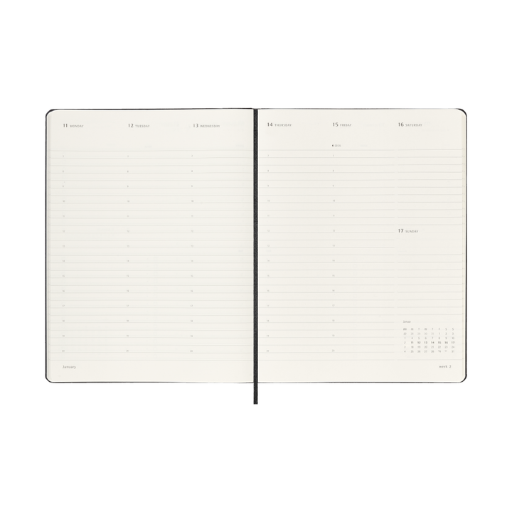 Moleskine - PRO Weekly Vertical Diary 2027 - XL