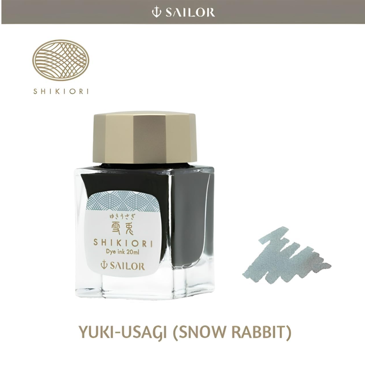 SAILOR PEN – SHIKIORI INK – Bottled Fountain Pen Ink (20ml) – Kusa Asobi: Yuki-Usagi
