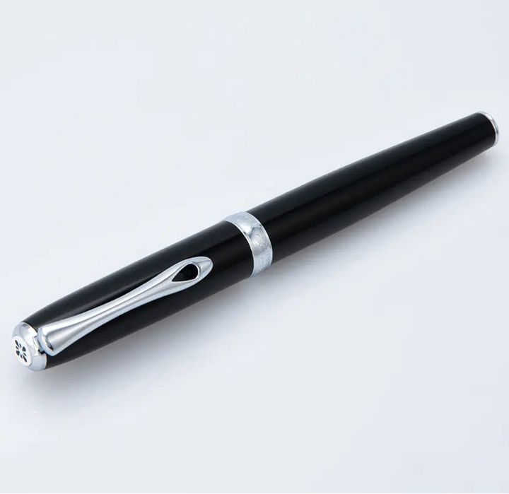 Diplomat - Excellence A2 Fountain Pen - Black Lacquer Chrome