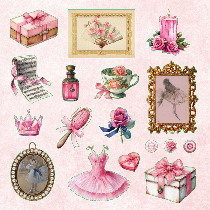 Peter Pauper Press - Sticker Book - La Petite Coquette