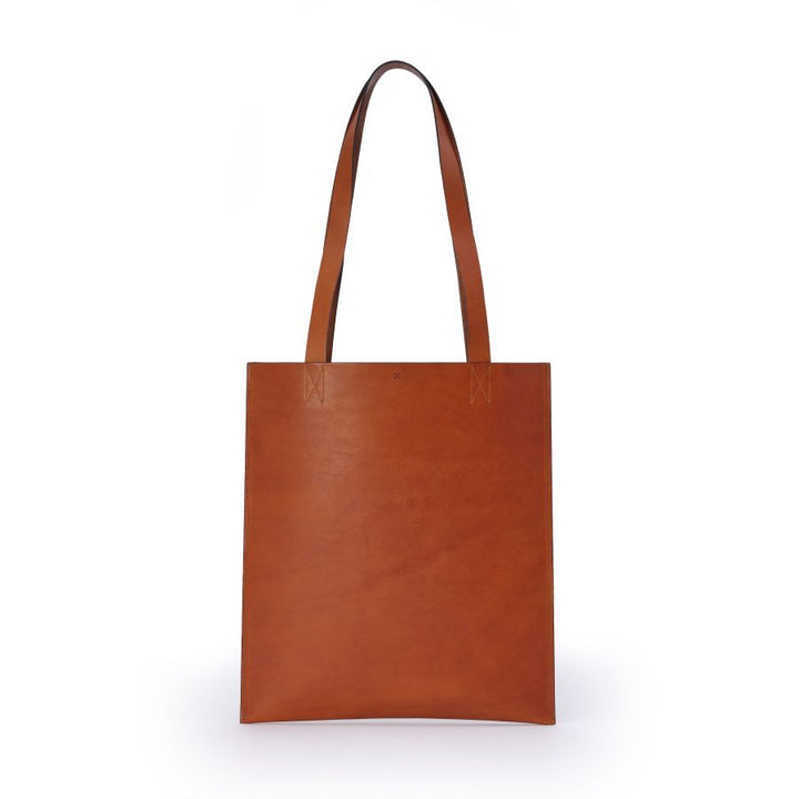 LEGENDAR - Leather Tote Bag - KERRY - Chesnut