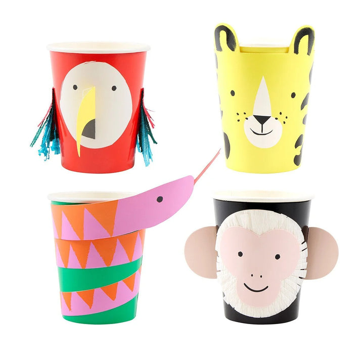 Meri Meri - Jungle Jamboree Character Cups