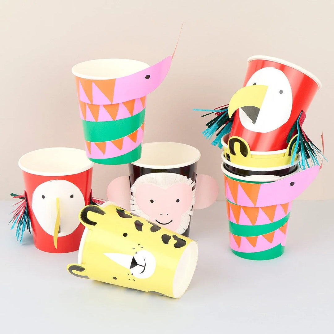 Meri Meri - Jungle Jamboree Character Cups