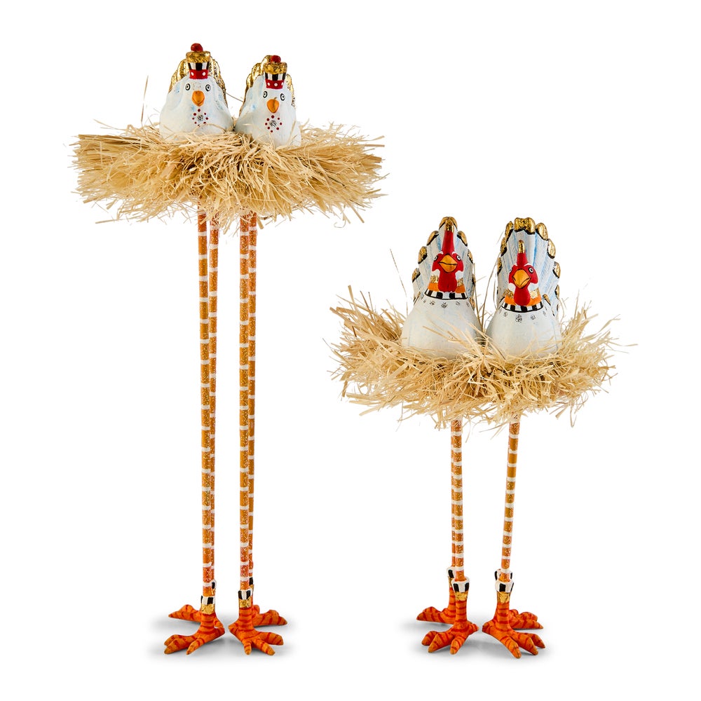 PATIENCE BREWSTER - Nativity Chicken and Dove Figures