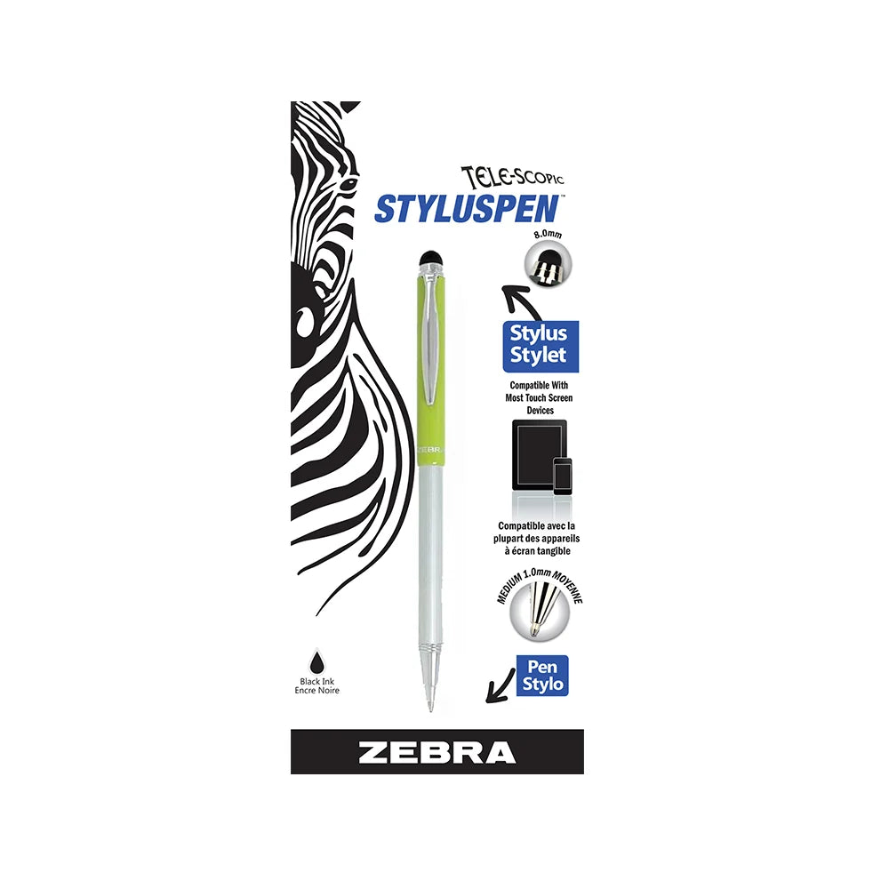 Zebra - Telescopic Stylus Pen 1.0mm - Green