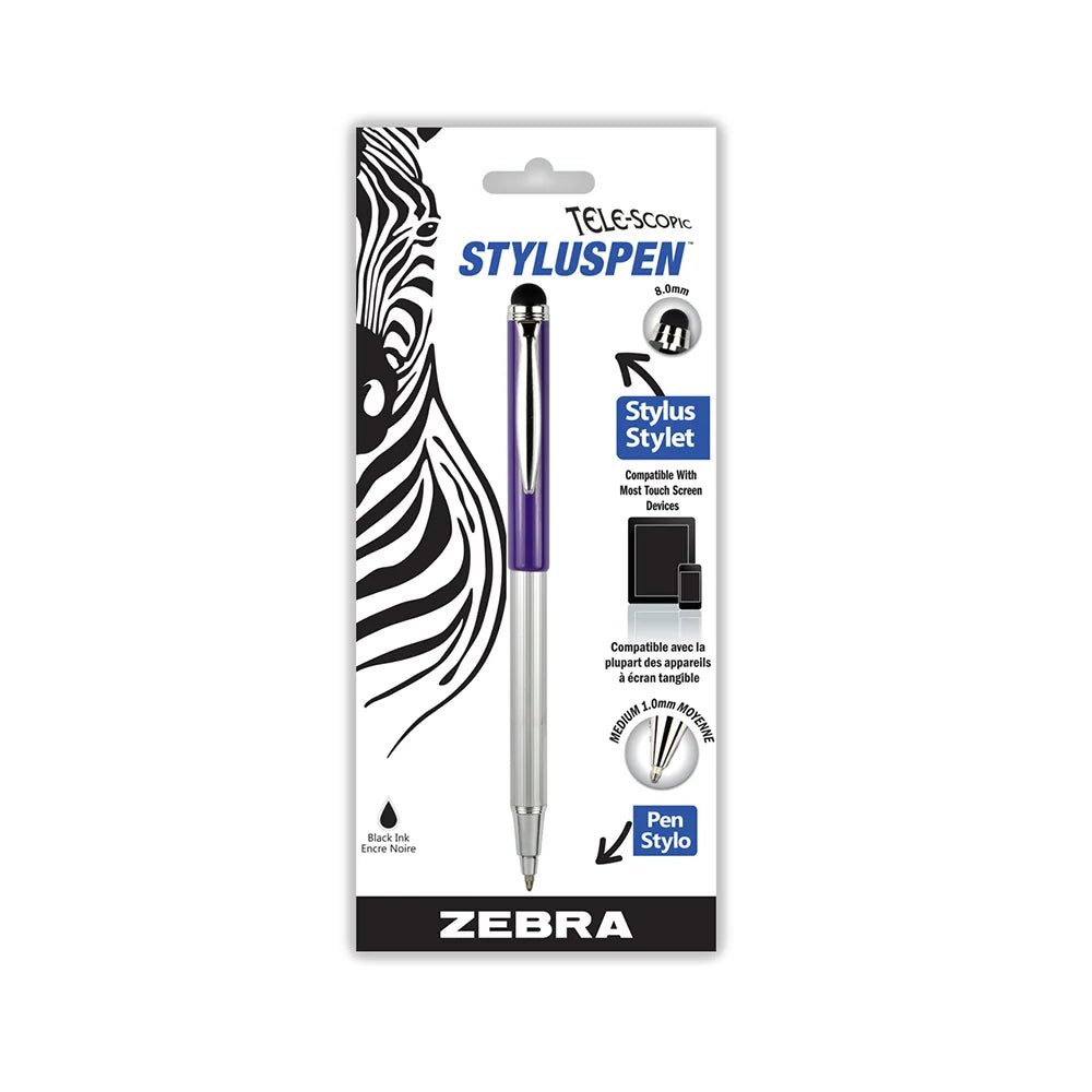 Zebra - Telescopic Stylus Pen 1.0mm - Violet