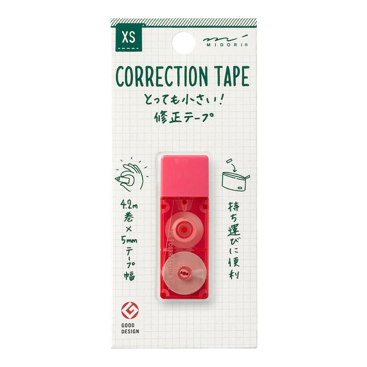 Midori - XS Correction Tape - Pink