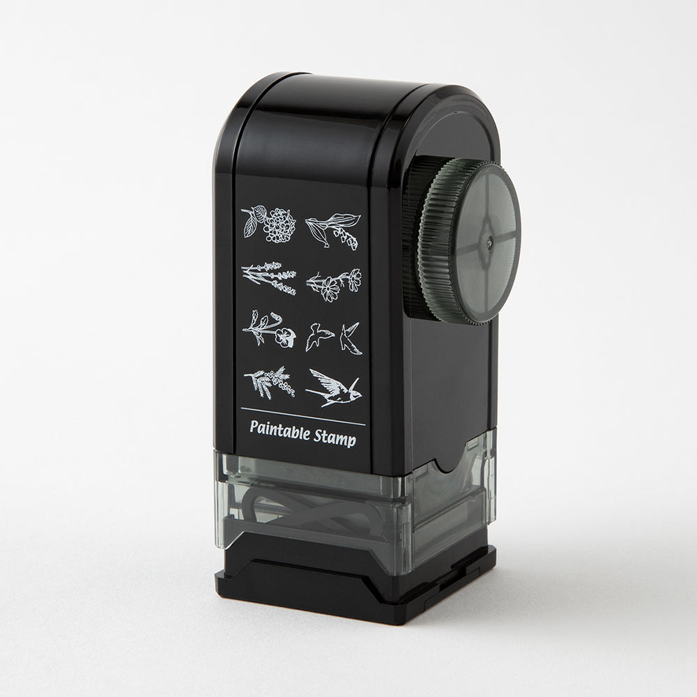 MIDORI - Paintable Rotating Stamp - Dial Flower & Bird