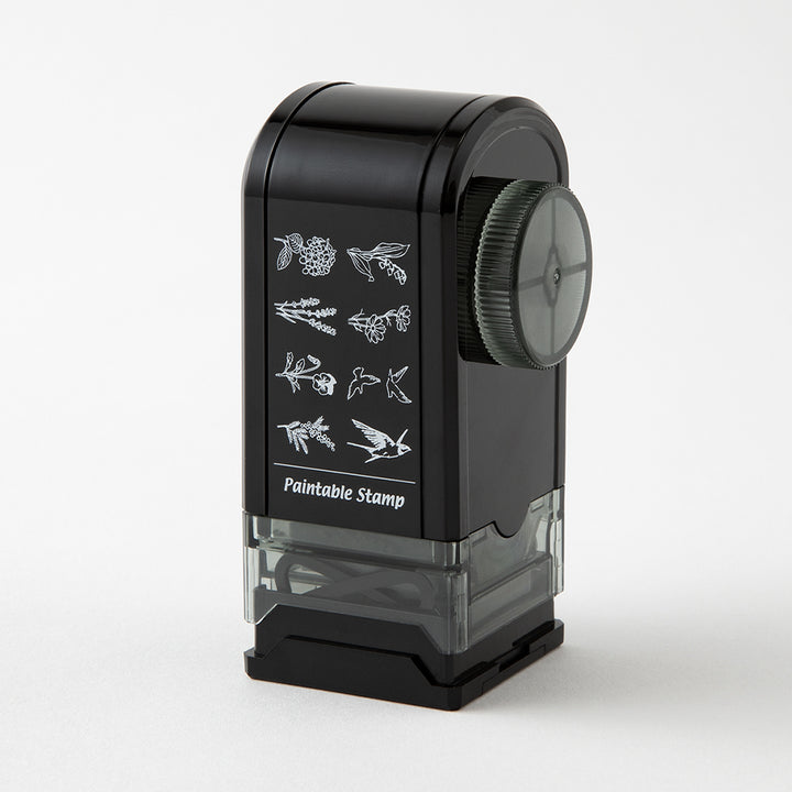 MIDORI - Paintable Rotating Stamp - Dial Flower & Bird