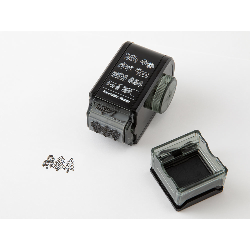MIDORI - Paintable Rotating Stamp - Dial Nordic Motif