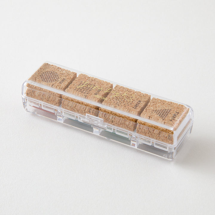 MIDORI - Yuru Log Paintable Stamp - Pre-Inked - Geometry