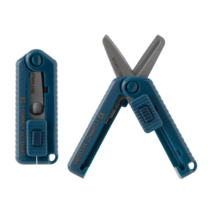 MIDORI - XS Compact Scissors - Serrated - Red/Blue/Black/White