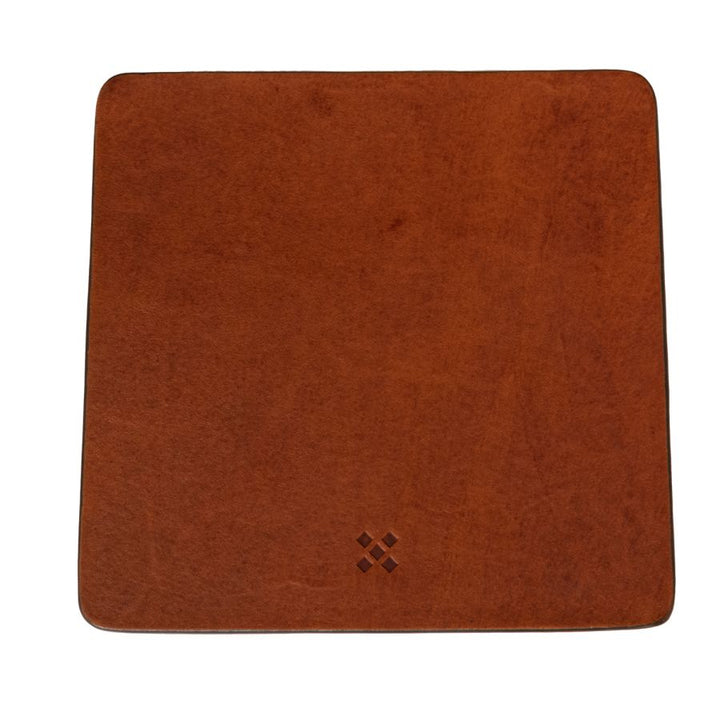 Legendar - Leather Coaster - Set of 4  - DRYNK - Chesnut
