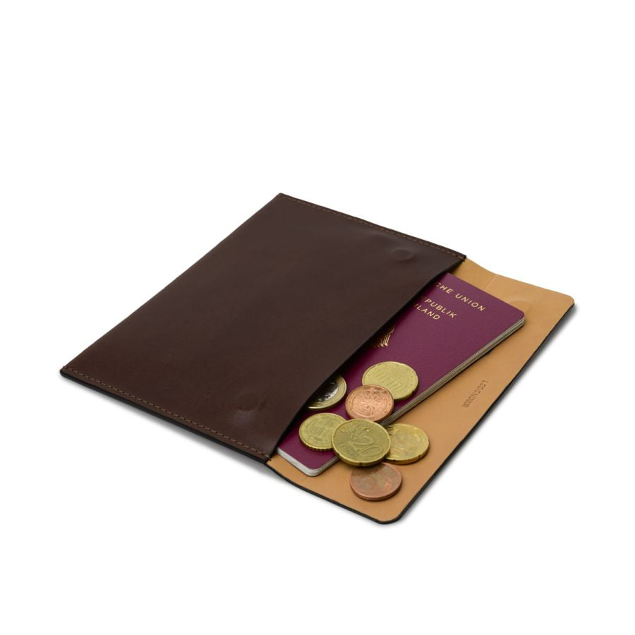 Legendar - Leather Mini Briefcase TRYP - Mokka