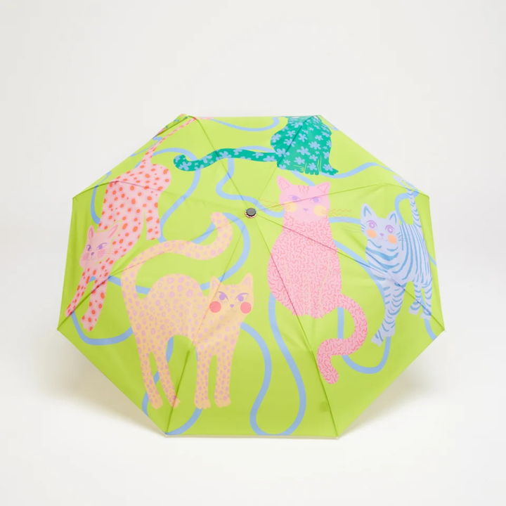Original Duckhead - Compact Umbrella - Lime Arty Cats