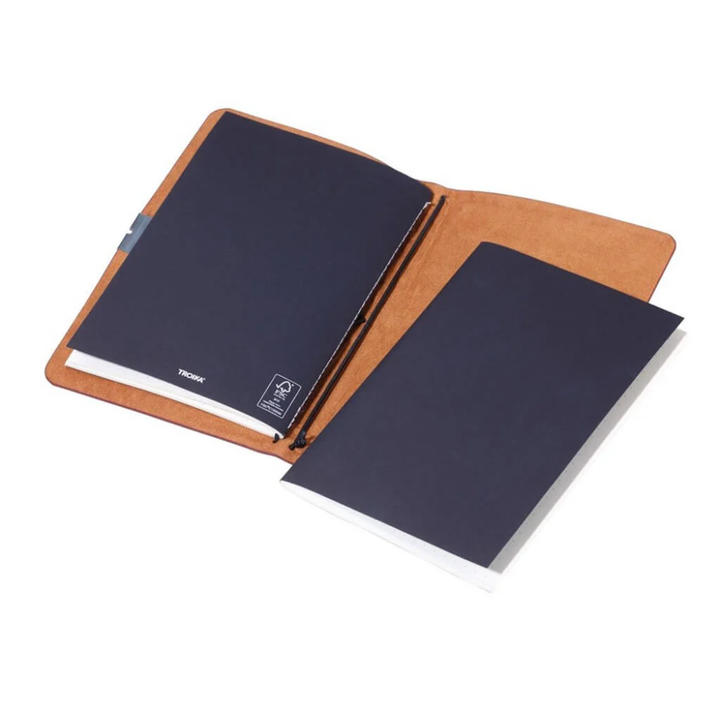 TROIKA - Bullet Journal - A5 - 2 Notebooks with Leather Cover