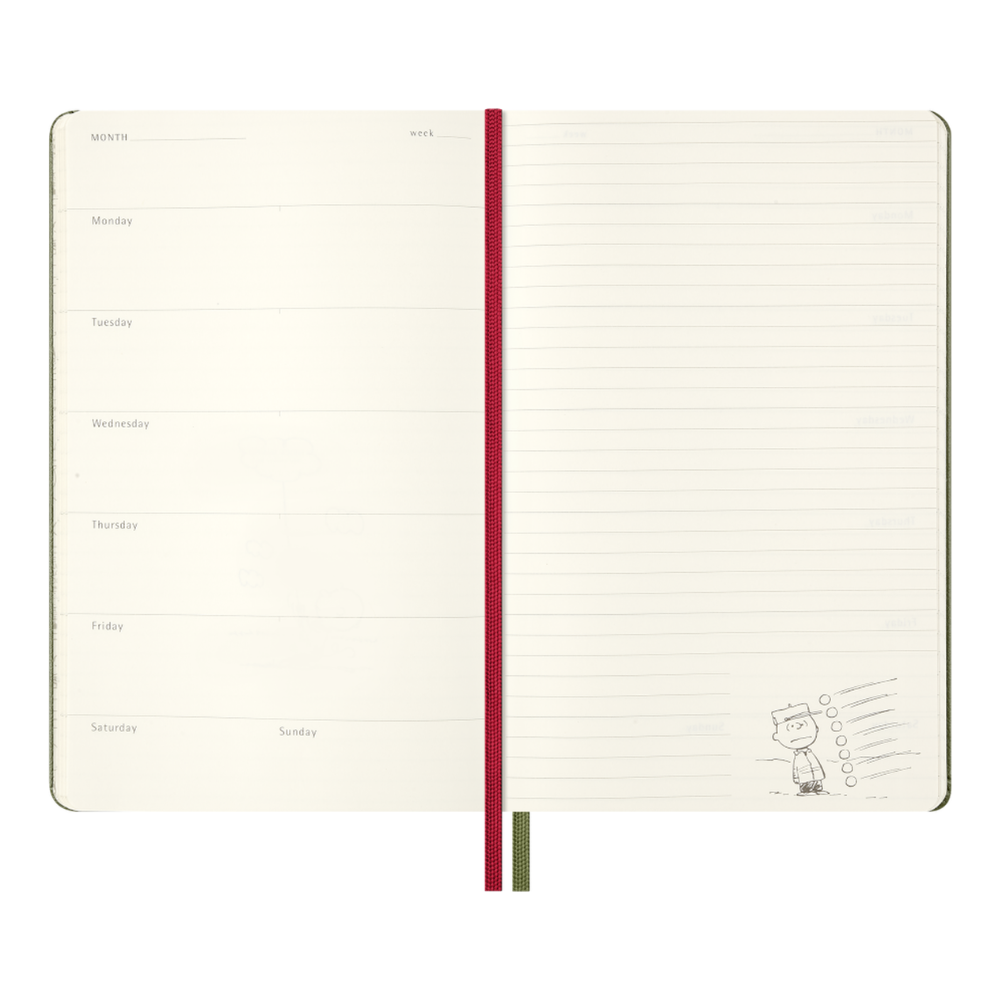 Moleskine - Peanuts Undated Weekly Planner - Large - Schroeder