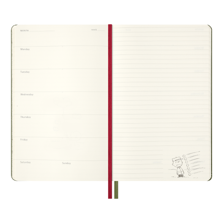Moleskine - Peanuts Undated Weekly Planner - Large - Schroeder
