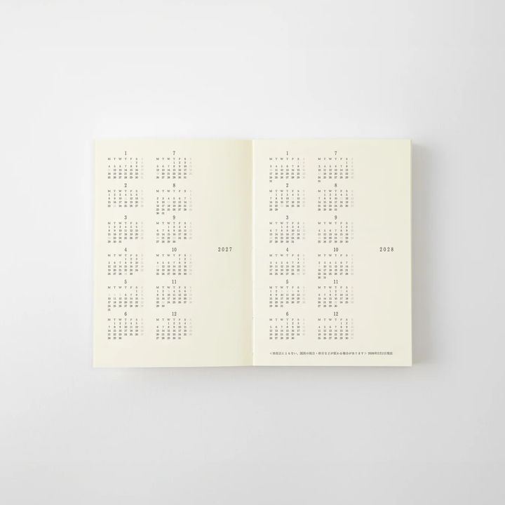 Midori - MD Notebook Diary 2027 - A7
