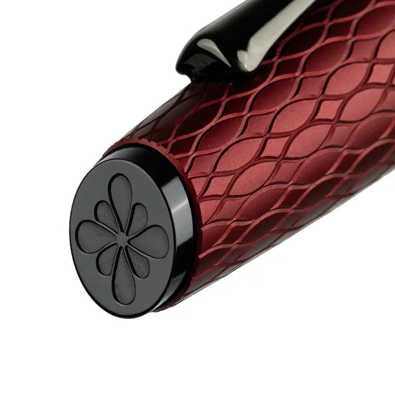 Diplomat - Fountain Pen Cobra Guilloche - Burgundy