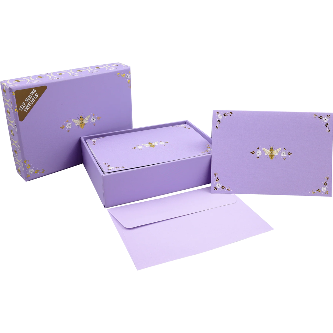 Peter Pauper Press - Boxed Note Cards - Florentine Bees
