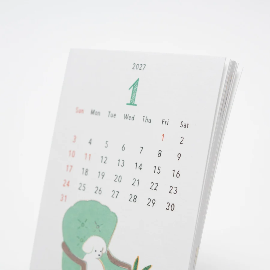 Midori - 2027 Stand Calendar - Dog
