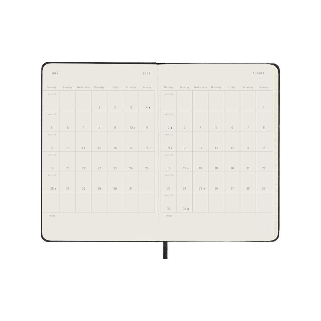 Moleskine - Classic Planner 2027 - Weekly Horizontal (Hard) - Pocket