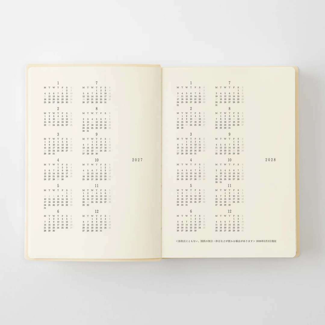 Midori - MD Notebook Diary 1 Day 1 Page 2027 - A6
