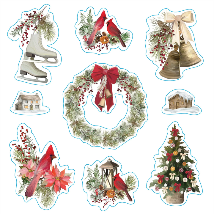 Peter Pauper Press - Sticker Book - Merry & Bright Christmas