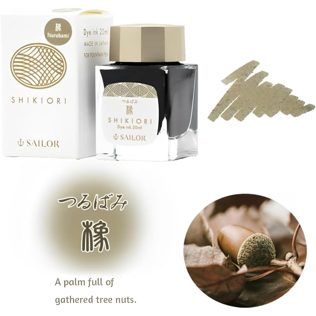 SAILOR PEN – SHIKIORI INK – Bottled Fountain Pen Ink (20ml) – Kusa Asobi: Tsurubami