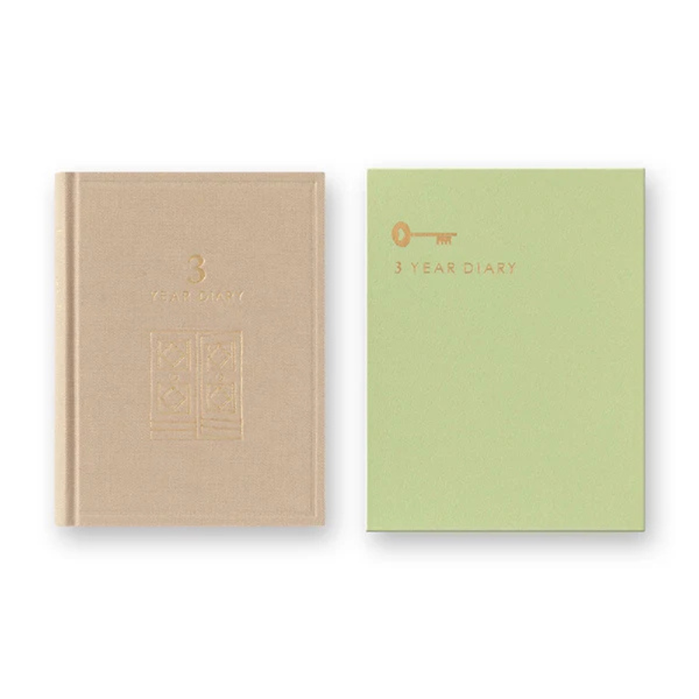 Midori - 3-Year Diary Gate Mini Beige