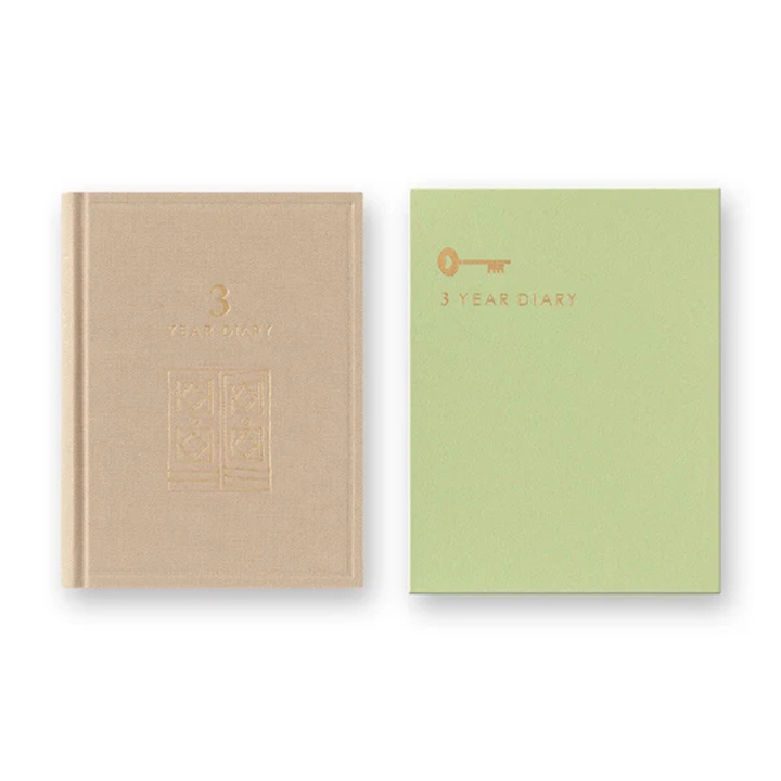 Midori - 3-Year Diary Gate Mini Beige
