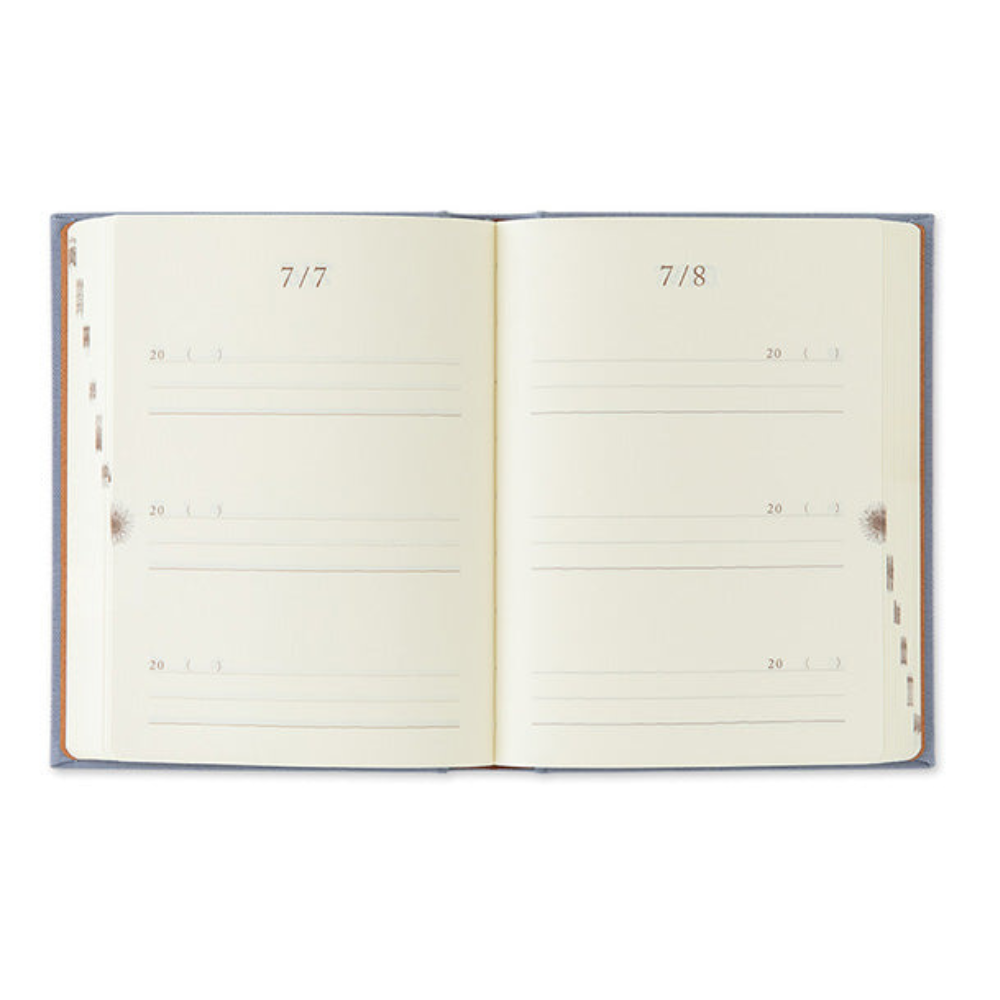 Midori - 3-Year Diary Gate Mini Blue-Purple