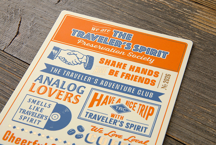 Traveler's Notebook - 2026 Plastic Sheet - Regular Size