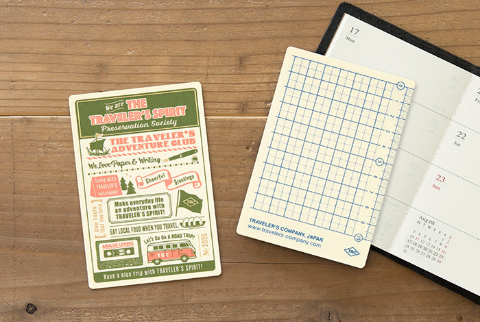 Traveler's Notebook - 2026 Plastic Sheet - Passport Size