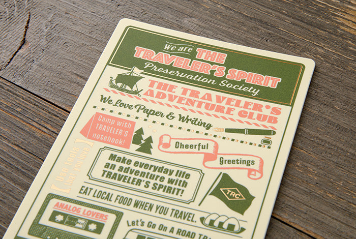 Traveler's Notebook - 2026 Plastic Sheet - Passport Size