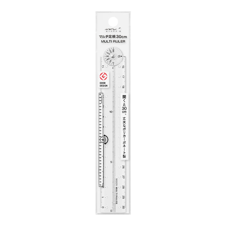 Midori - Multi-Ruler 30cm - Clear
