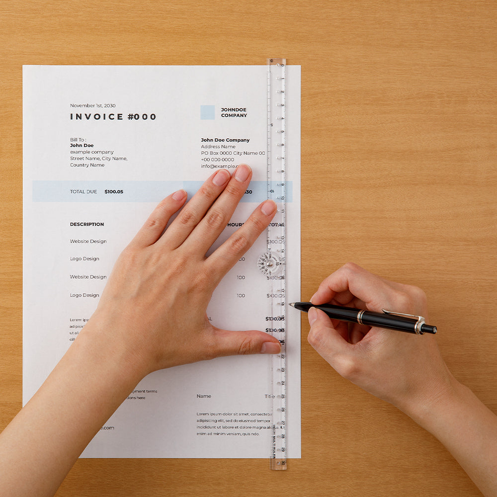 Midori - Multi-Ruler 30cm - Clear